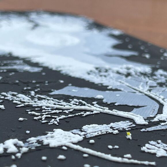 Winter Cabin Wall Art, Wall Art, Cabin in the Snow, Textured Art - Picture 7 of 10